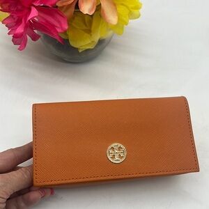 Tory Burch Orange Glasses Case